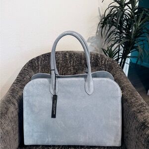 Claudia Ferenze Elegant Light Blue Tote Bag